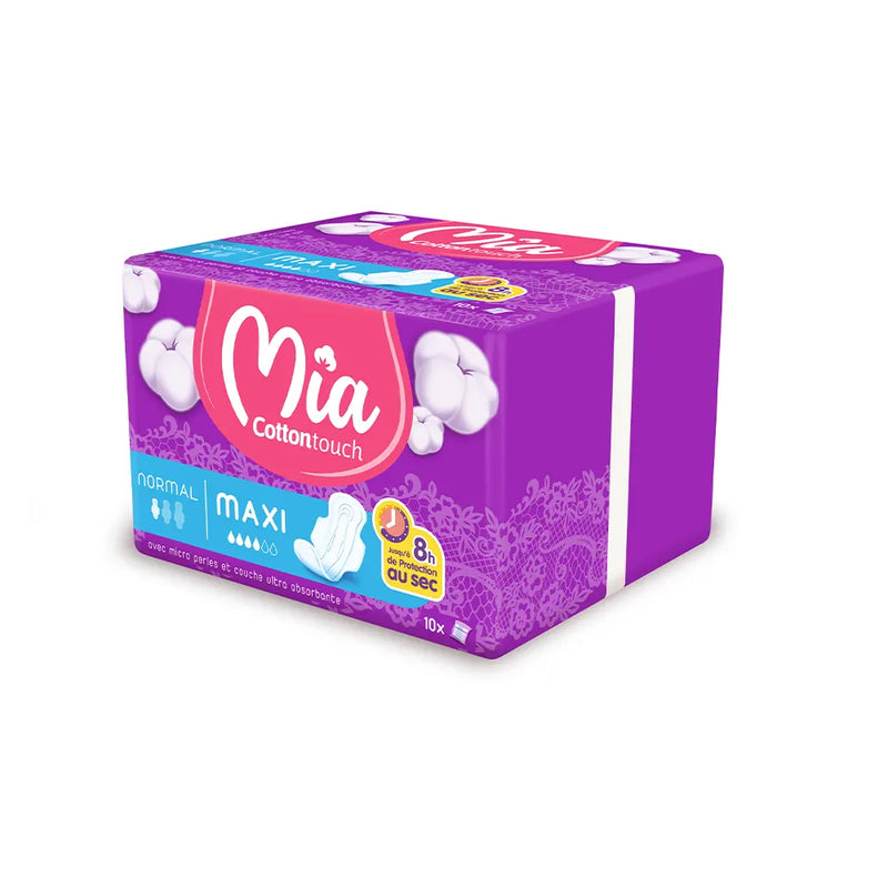Mia Cotton Touch Maxi Normal Sanitary Pad - 10 units