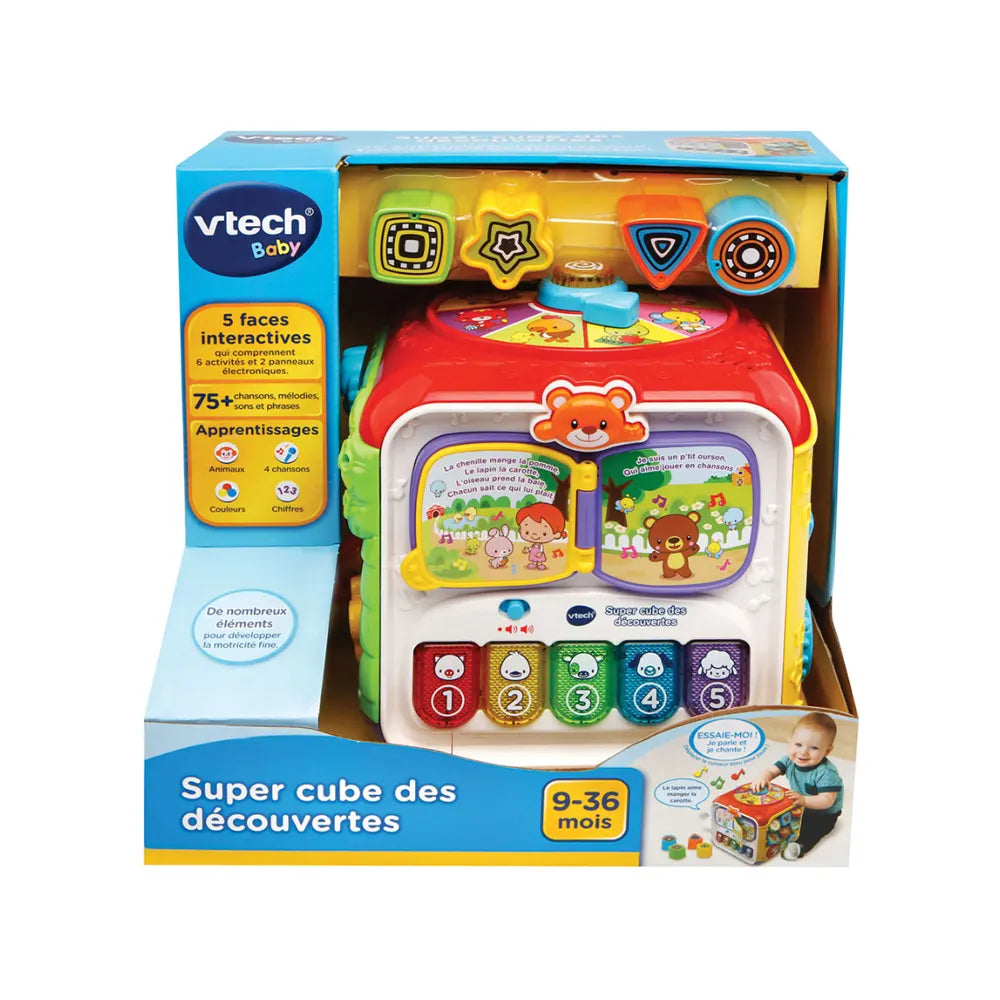 Vtech Super Cube des Découvertes 6M+ - Rouge