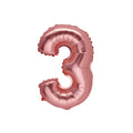 Rose Gold Number 3 Balloon – 36cm