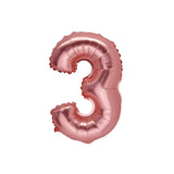Ballon Chiffre 3 Rose Gold – 36cm