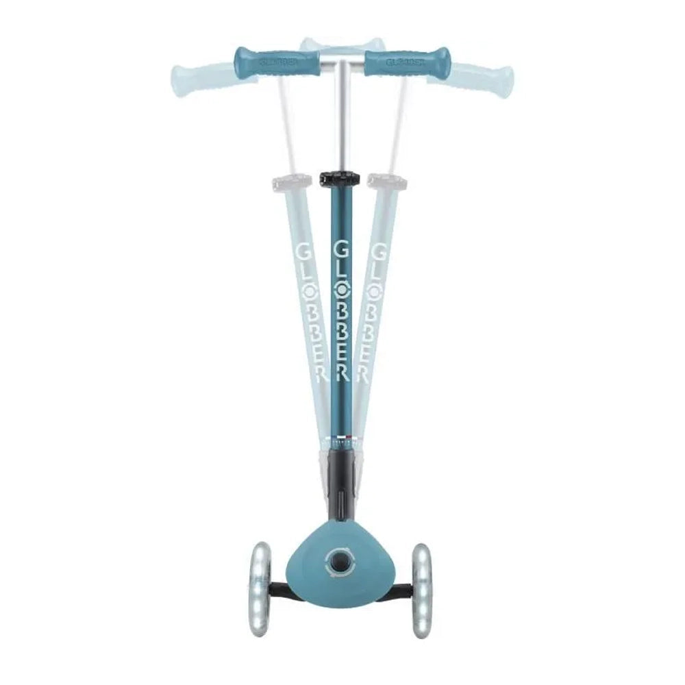 Globber Trottinette Primo Pliable Plus Lights - Bleu Pastel