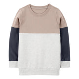 Sweat-shirt enfant color block en polaire