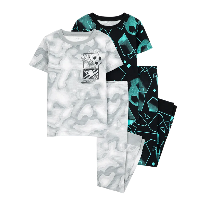 Carter's Boy's 4-Piece Cotton Pajama Set - Sports