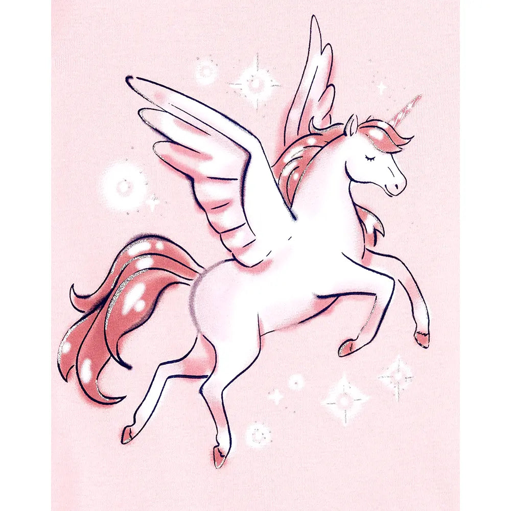 Pyjama 4 Pièces en Coton Fille Carter's - Licorne