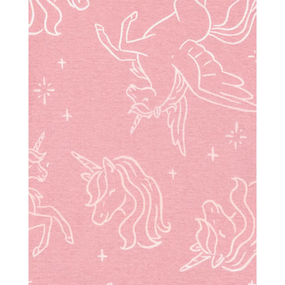 Pyjama 4 Pièces en Coton Fille Carter's - Licorne