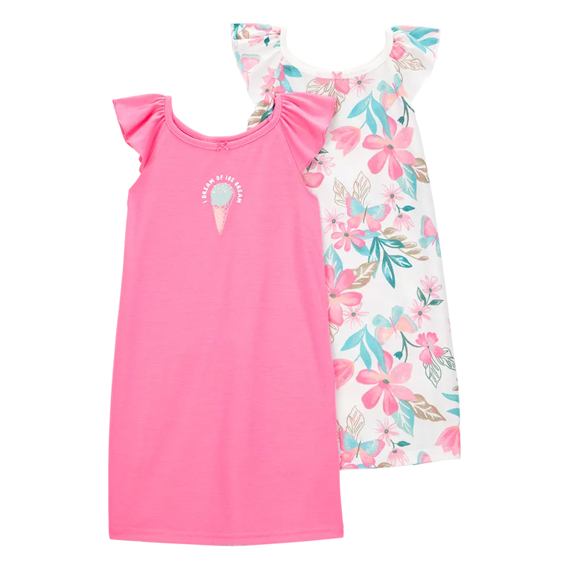 Carter's 2-Pack Girl's Pajamas - Ice Cream