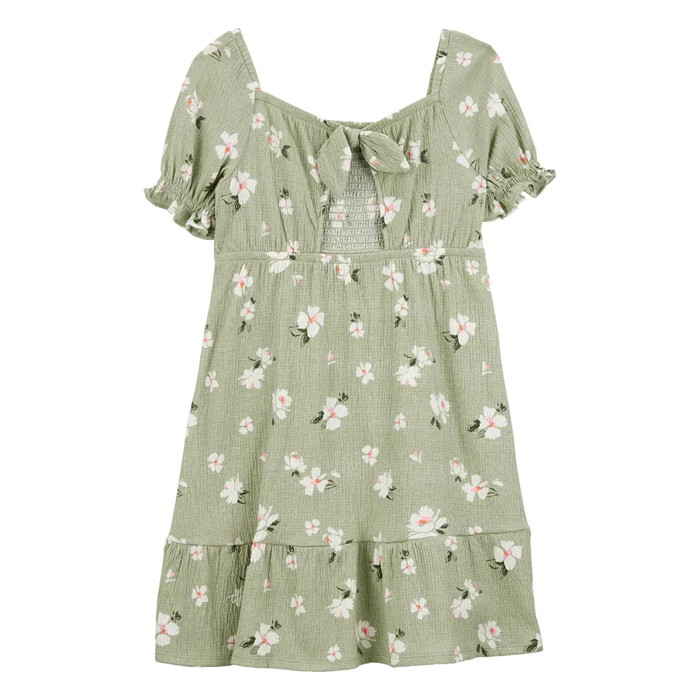 Robe Smockée Fille Carter's - Vert Florale