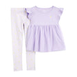 Ensemble 2 pièces haut en tulle et legging fille