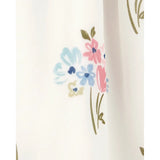 Robe étagée florale à manches longues pour fille