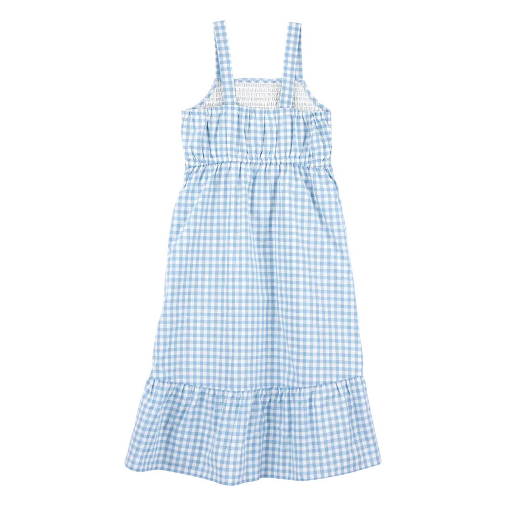 Robe en Coton Sans Manches Fille Carter's - Bleu Vichy