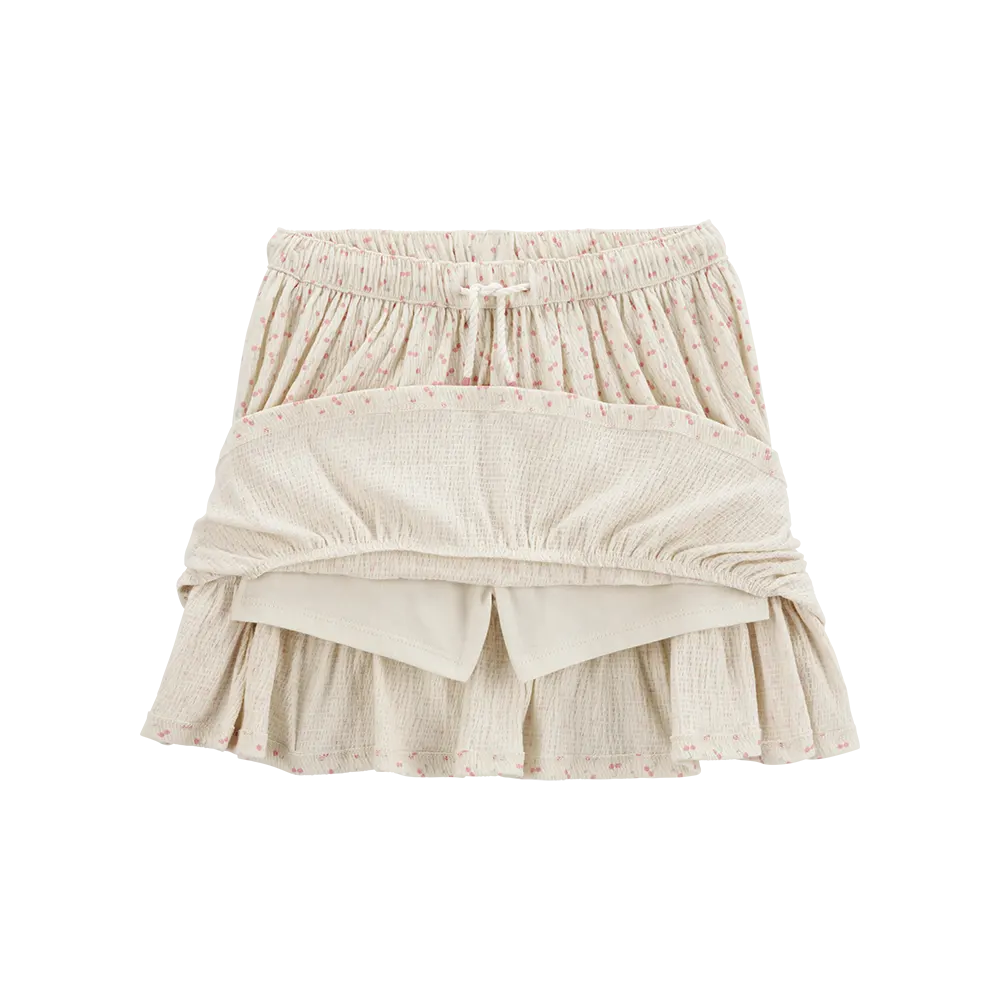 Falda short para niña Carter's - Cereza