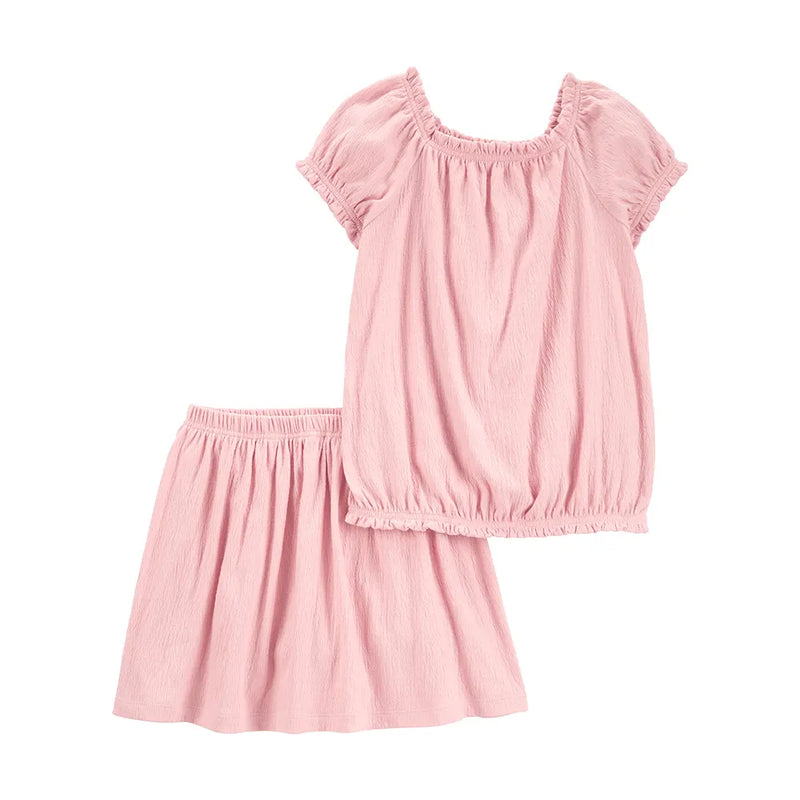 Haut & Jupe-short Fille Carter's - Rose
