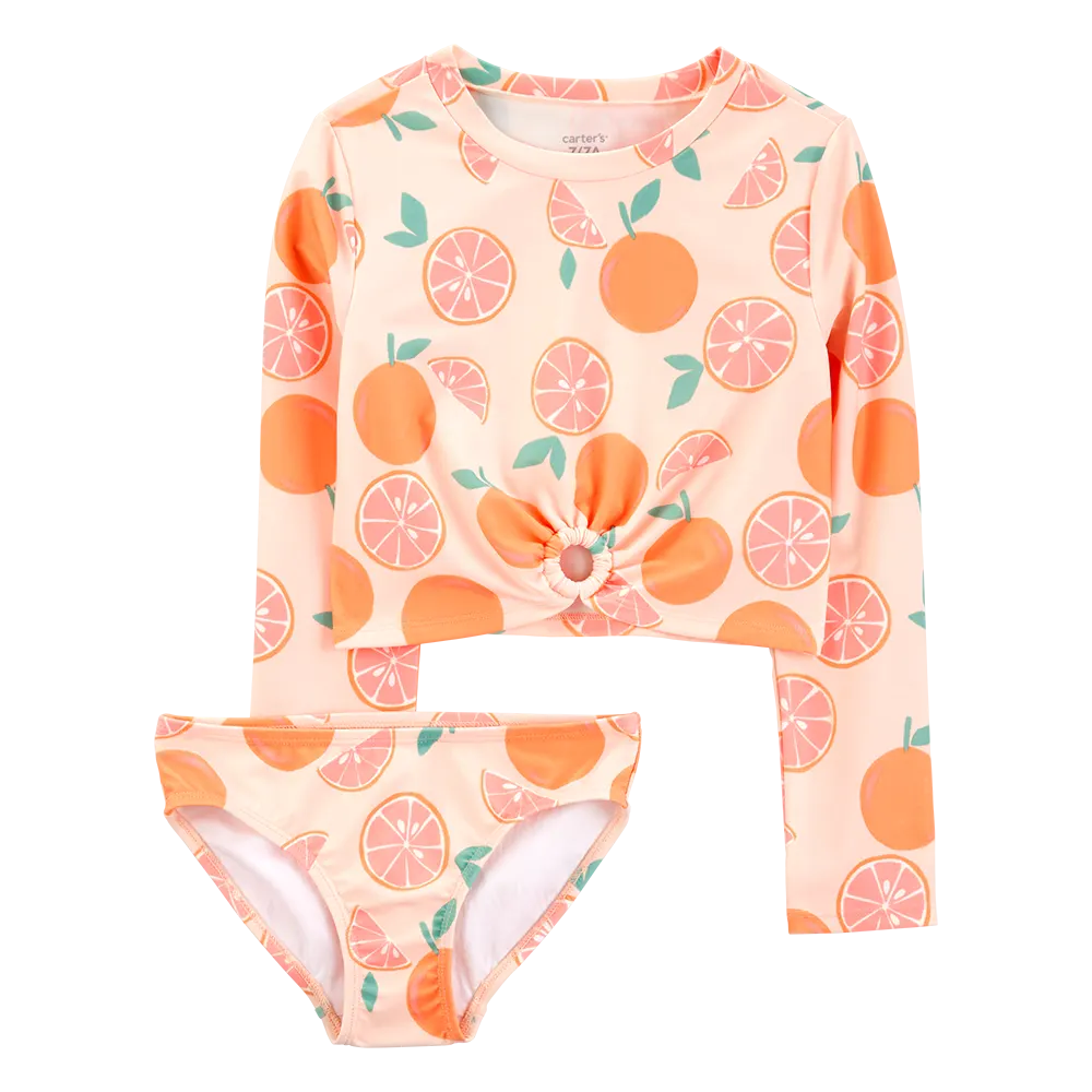 Ensemble maillot de bain anti-UV 2 pièces fille