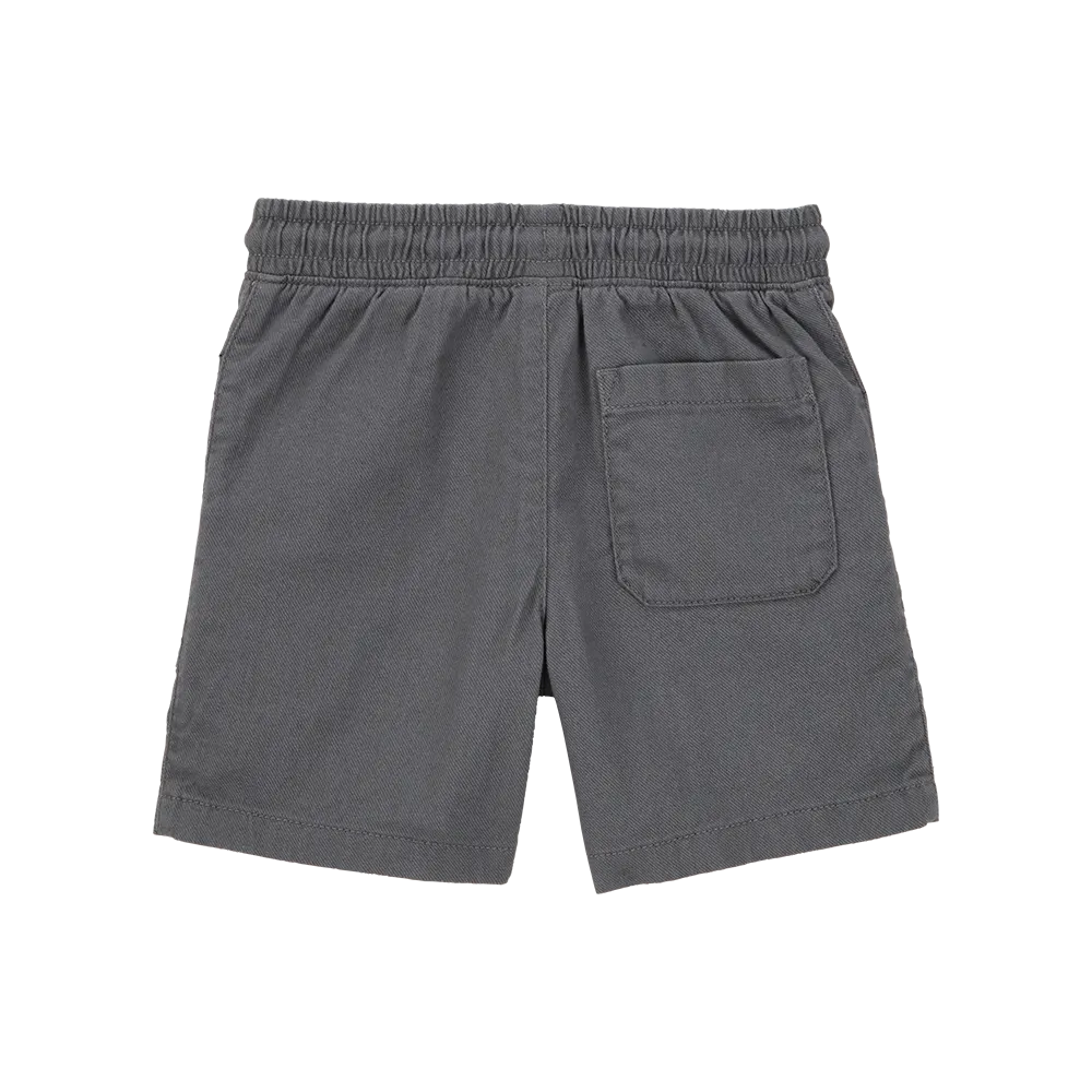 Short en Sergé à Enfiler Garçon Carter's - Gris