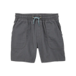 Short en sergé à enfiler pour garçon - Gris
