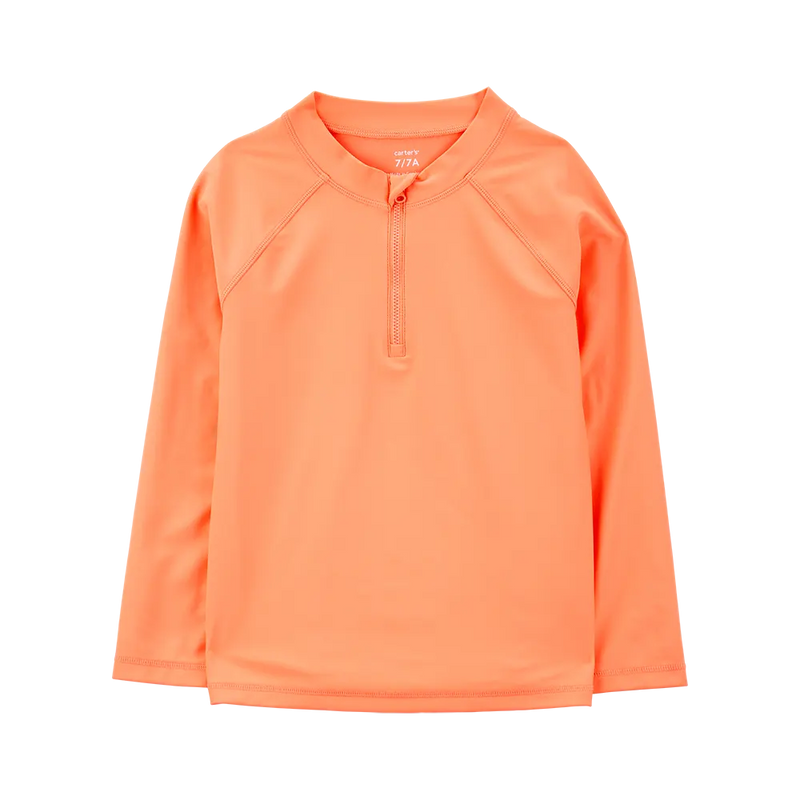 Camiseta de baño anti-UV de manga larga para niño Carter's - Naranja