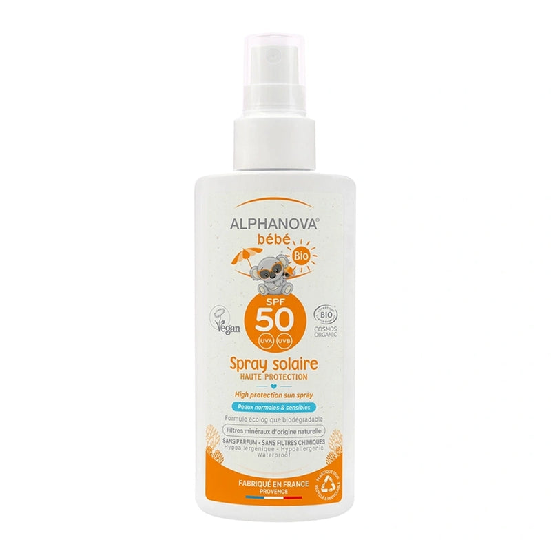 Alphanova Spray Solar Bebé SPF50 - 125g