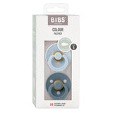 BIBS Set de 2 Chupetes Simétricos – Azul Petróleo/Petrol