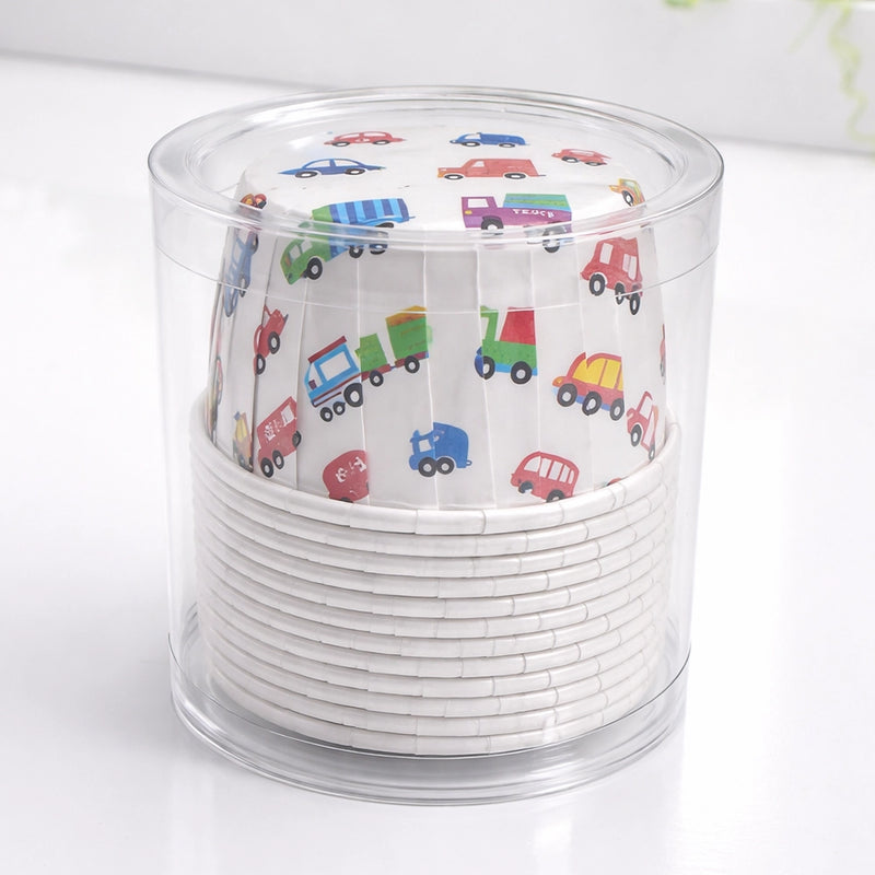 Molde de Papel para Cupcakes x12 - Coches