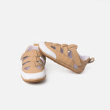 Cuteshez Sandales Premiers Pas en Cuir Souple - Beige
