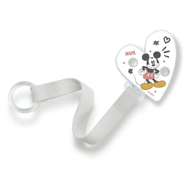 Pacifier Clip With Ribbon NUK - Mickey Mouse