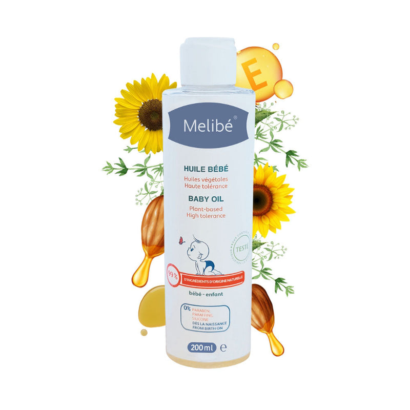 Oferta: Melibé Aceite Corporal - 200ml = ¡Un Guante de Baño Gratis!