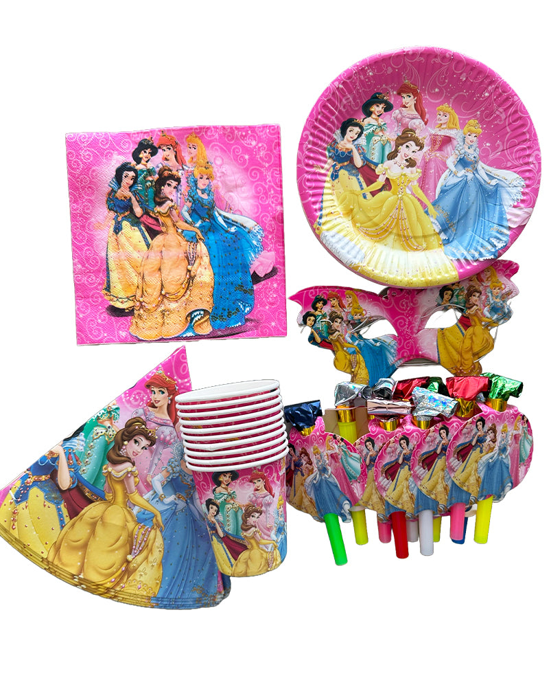 Pack Anniversaire 60 pièces - Princesses