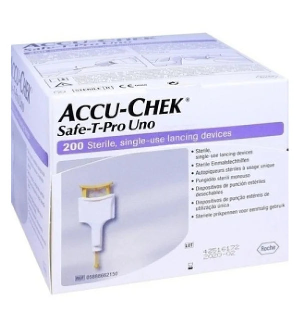 Accu-Check Safe-T-Pro Uno Lancetas x200