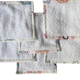 Babymat Lot de 6 Lingettes en Tissu - Rainbow Rose
