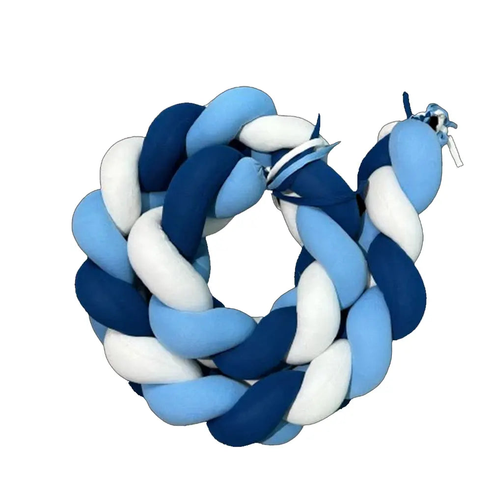 Babymat Tour de Lit Tressé - Bleu