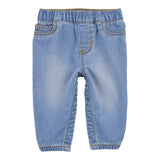 OshKosh Baby Boy Pull-On Jeans with Snap Closures - Blue