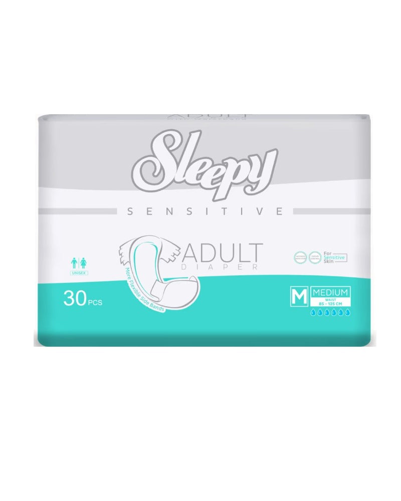 Sleepy Adult Diapers, 30 Pieces, 85-125cm - M