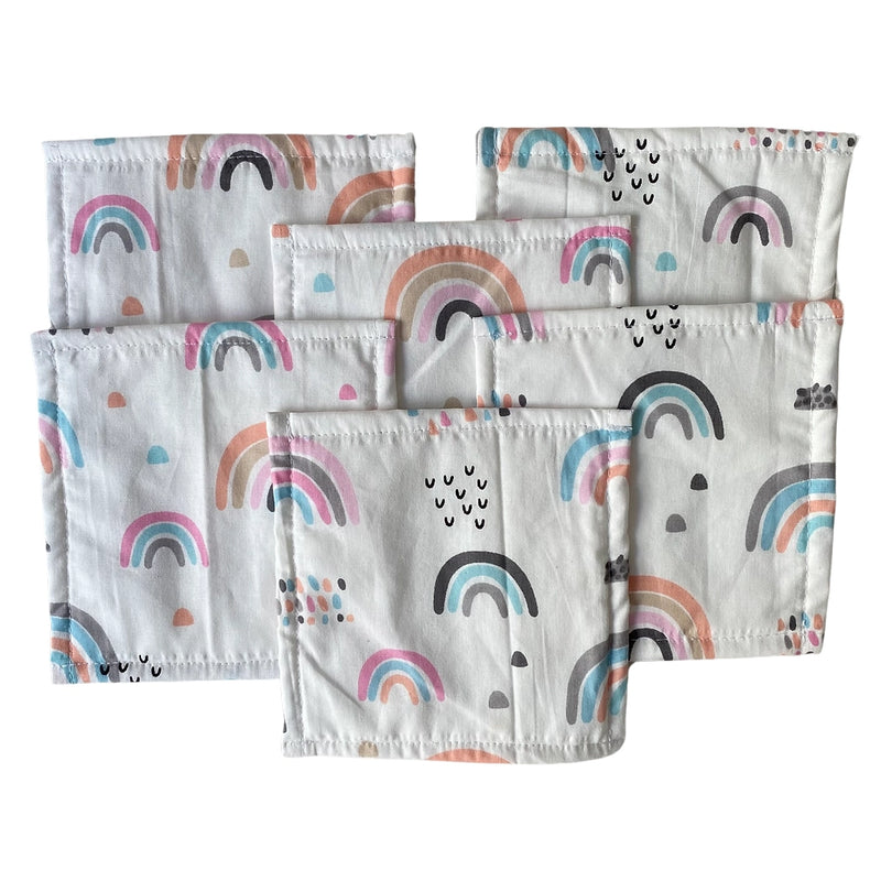 Babymat Juego de 6 Toallitas de Tela - Rainbow Rose