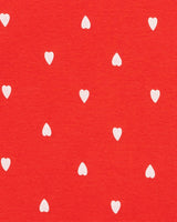Pyjama 4 Pièces en Coton Carter's - Rouge & Gris