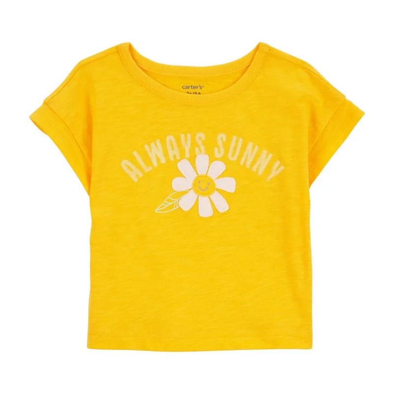 Carter's Always Sunny Flower T-shirt - Yellow