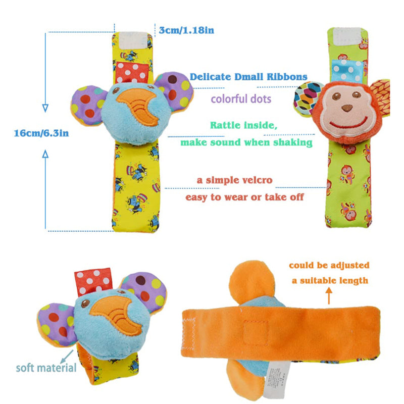 Chaussettes & Hochets de Poignet pour Bébé – 0M+