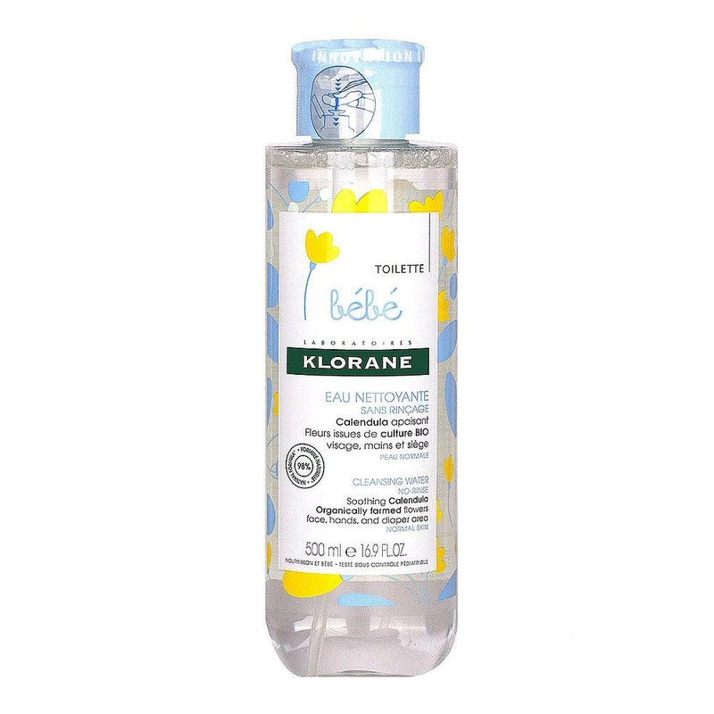 Klorane Bebé Agua Limpiadora Sin Aclarado con Caléndula Calmante - 500 ml