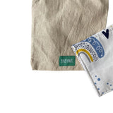 Babymat Lot de 6 Lingettes en Tissu - Happiness Bleu