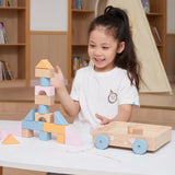 Viga Toys PolarB Chariot à Tirer avec Blocs 18M+