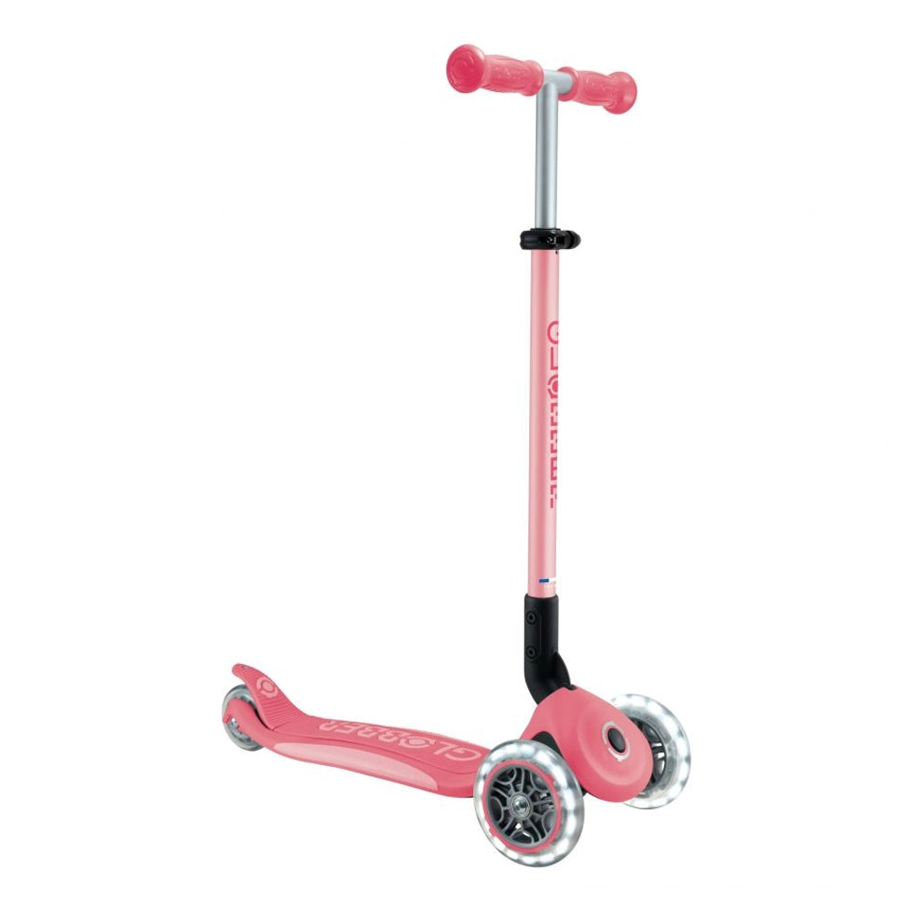 Globber Trottinette Primo Pliable Plus Lights - Rose Pastel