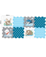 Tapis Puzzle Imprimé 8 Pièces 10M+ - Animaux Arctiques