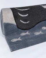 Tapis Rectangulaire Candy Fly KJ 80x150 cm Un Amour de Tapis - Gris & Bleu & Crème