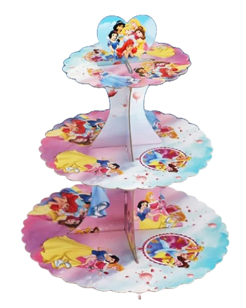 Support à Gâteaux en Papier Pliable - Princesse