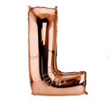 Letter L Shaped Balloon - Bronze