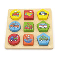 Viga Toys Rompecabezas de Formas de Vehículos - 18M+