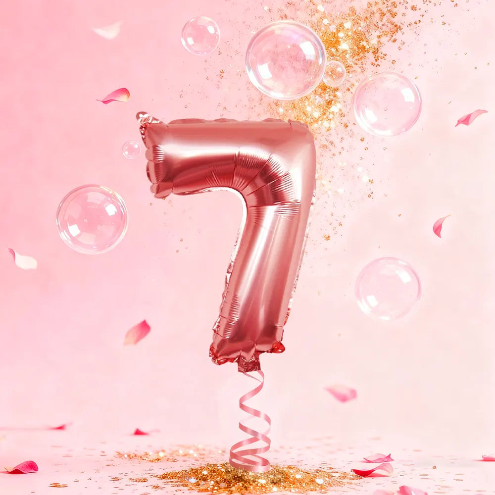 Ballon Chiffre 7 Rose Gold – 86cm