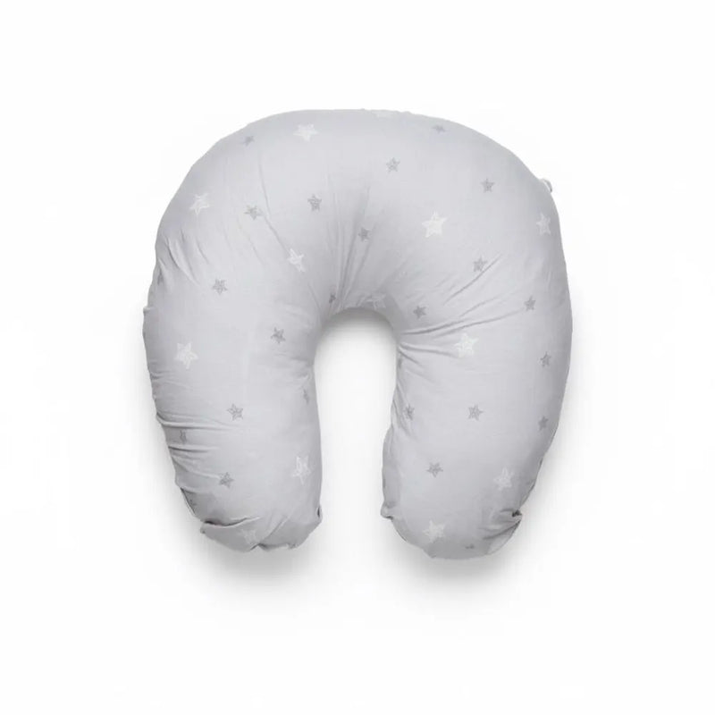 BébéYo Nursing Pillow - Grey and White Stars on Grey