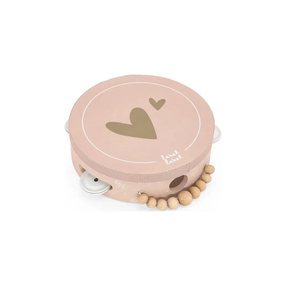 Label Label Tambourin en Bois - Rose
