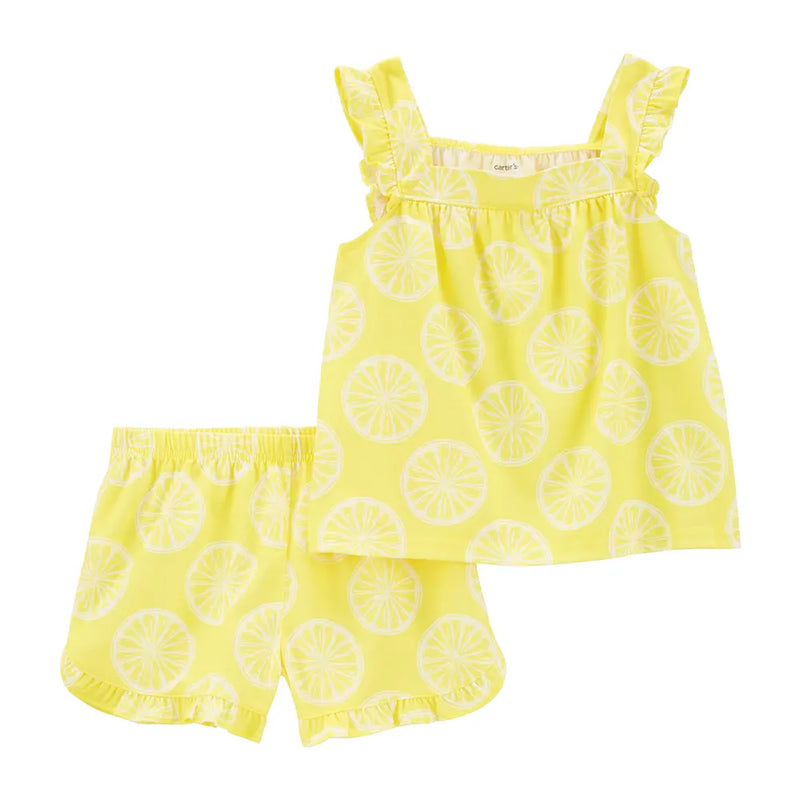 Ensemble Pyjama 2 Pièces Carter's - Citron Jaune