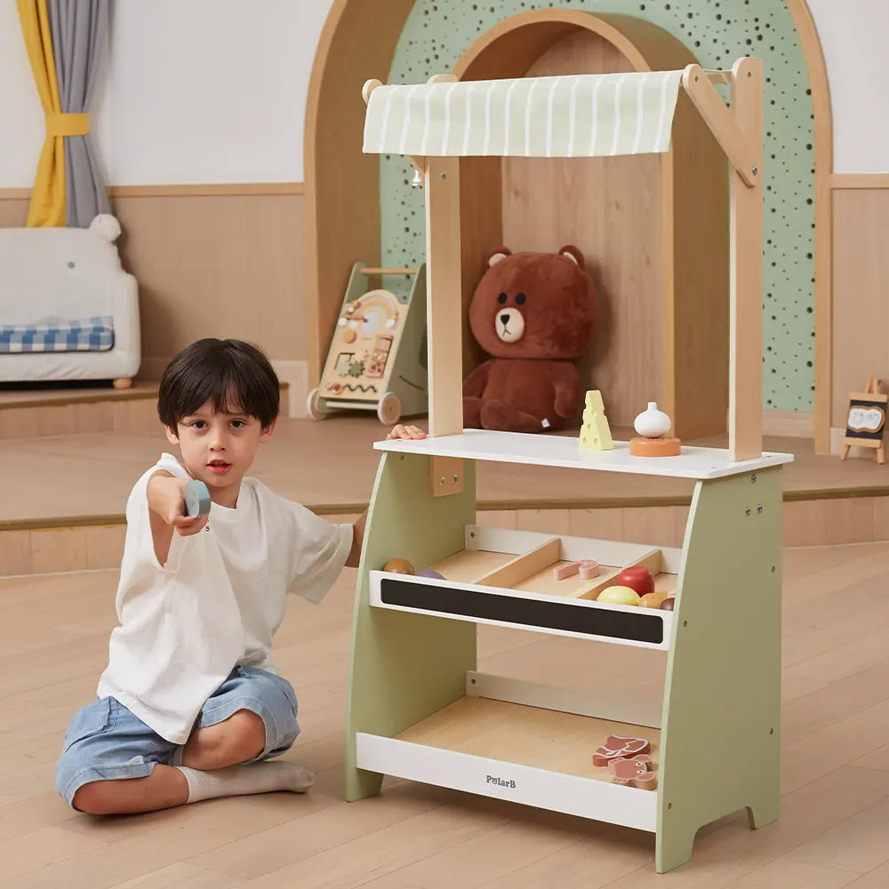 Viga Toys PolarB Market en Bois 3A+